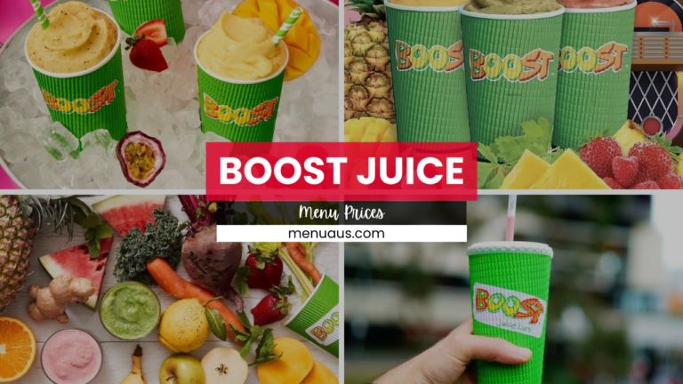 Boost Juice Menu Australia & Updated Prices 2025