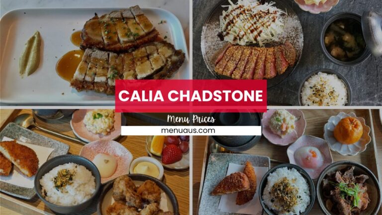 Calia Chadstone Menu Australia & Updated Prices 2025