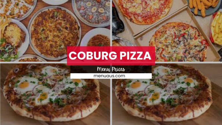 Coburg Pizza Menu Australia & Updated Prices 2025