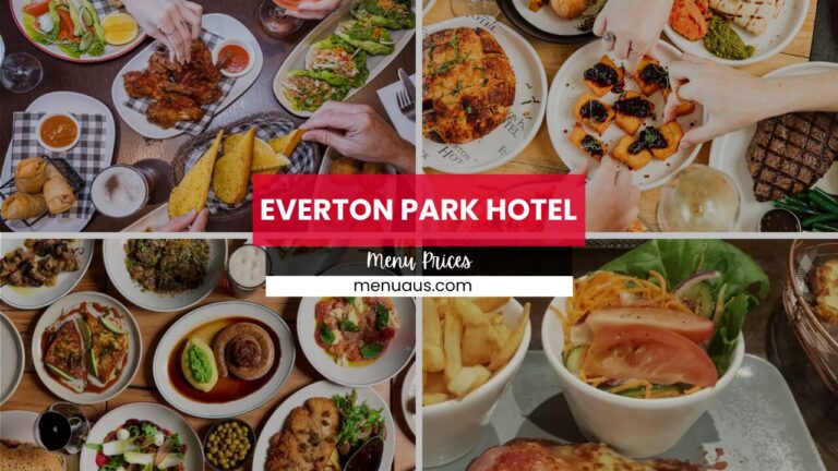 Everton Park Hotel Menu Australia & Updated Prices 2025