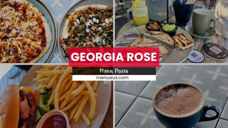 Georgia Rose Menu Australia & Updated Prices 2025