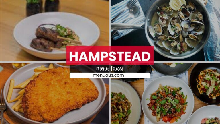 Hampstead Hotel Menu Australia & Updated Prices 2025