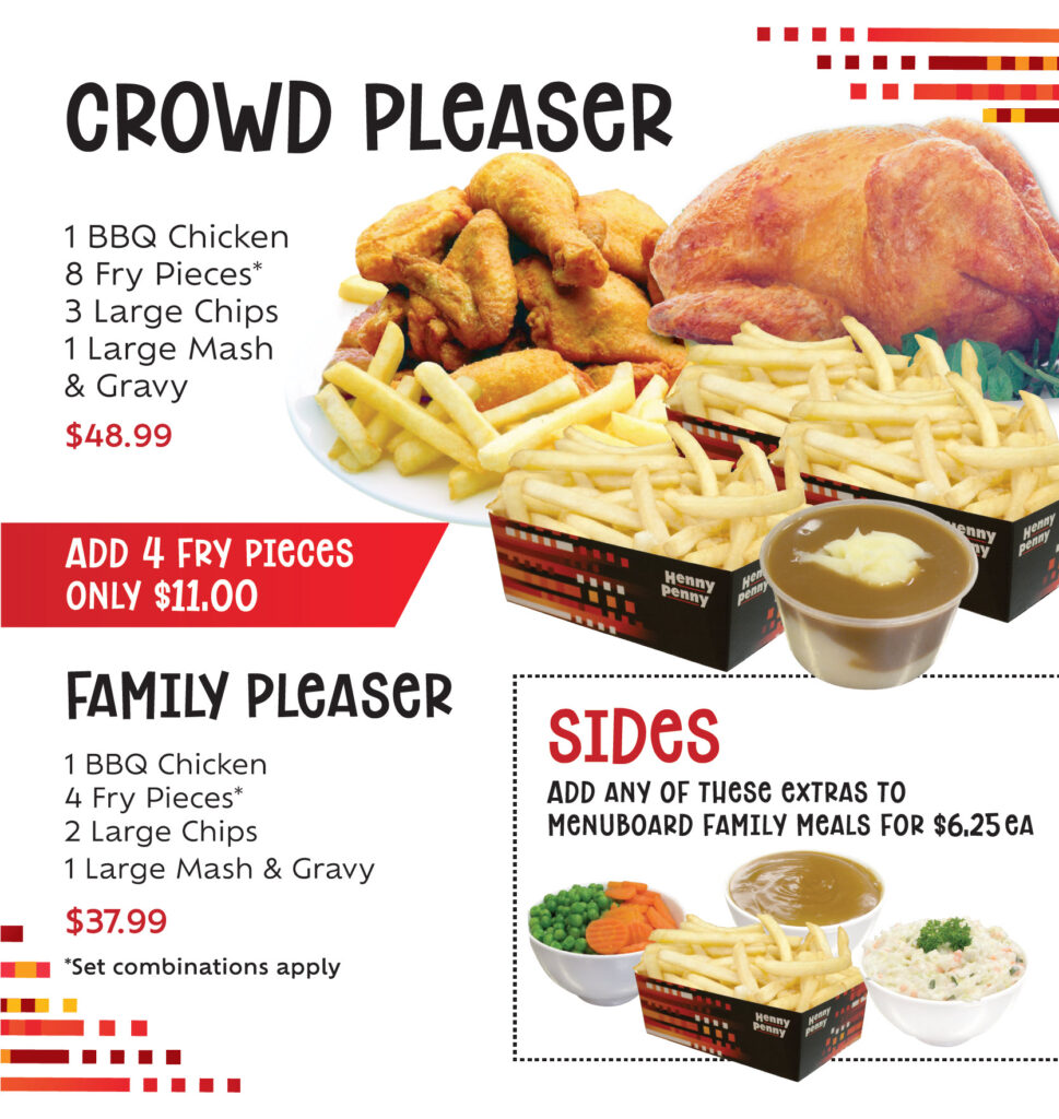 Henny Penny Pleaser Menu