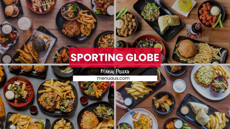 Sporting Globe Menu Australia & Updated Prices 2024