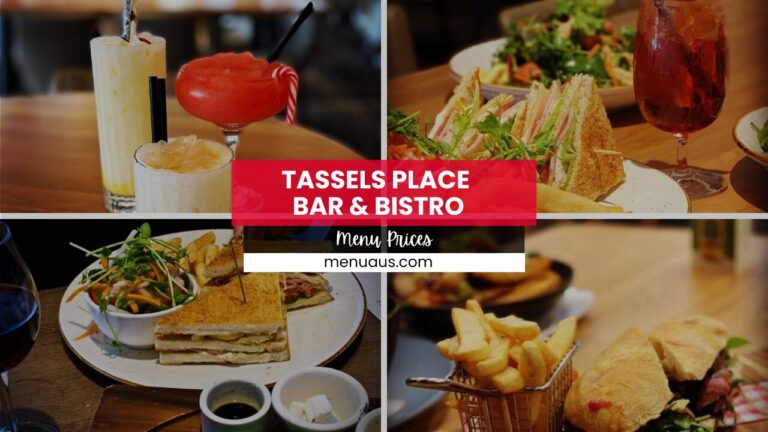 Tassels Place Bar And Bistro Menu Australia Updated 2024