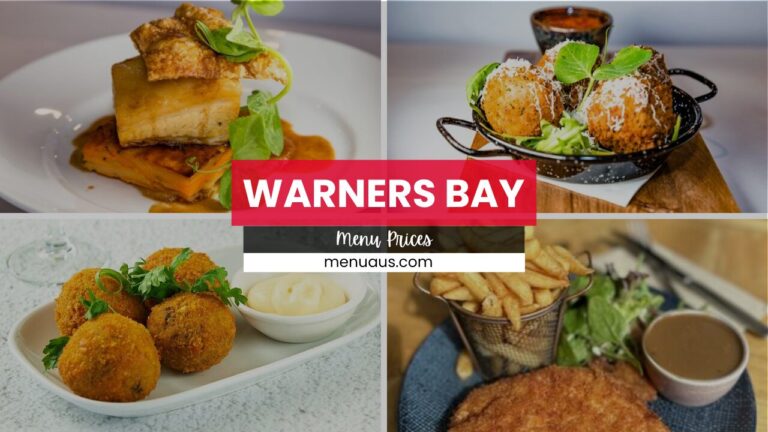 Warners Bay Menu Australia & Updated Prices 2025