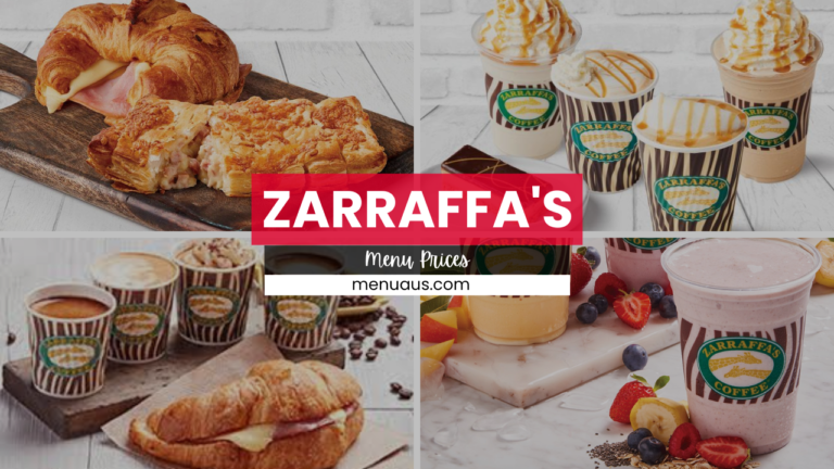 Zarraffa’s Menu Australia & Updated Prices 2025