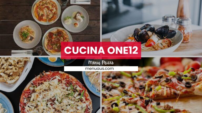 Cucina One12 Menu Australia & Updated Prices 2025