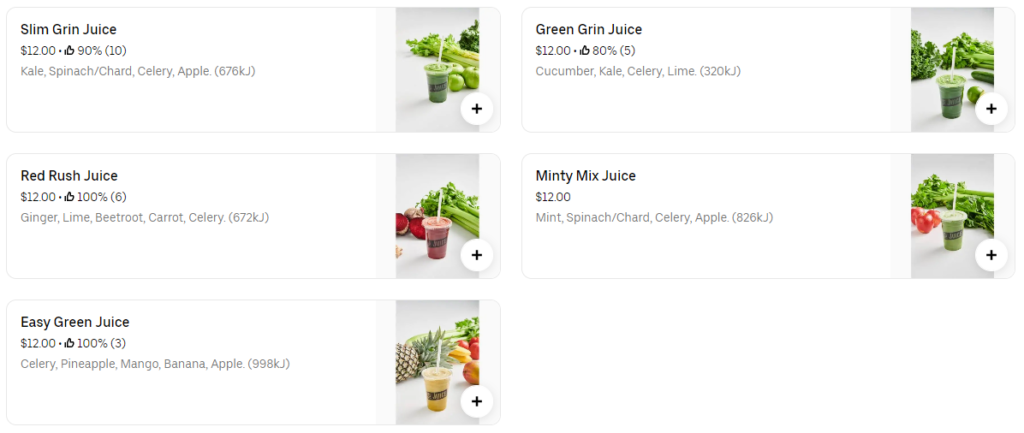 veggie juices