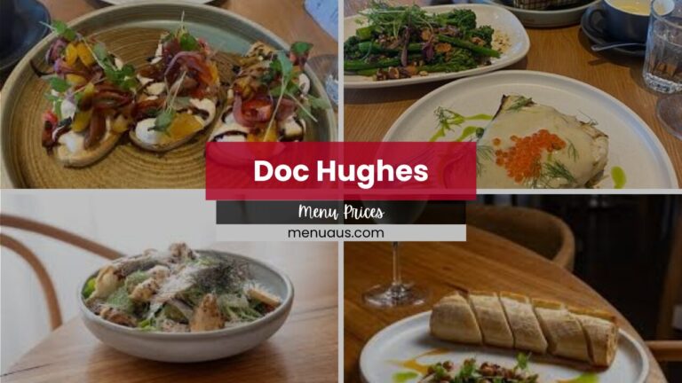 Doc Hughes Menu Australia & Updated Prices 2025