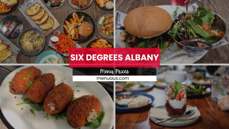 Six Degrees Albany Menu Australia & Updated Prices 2025