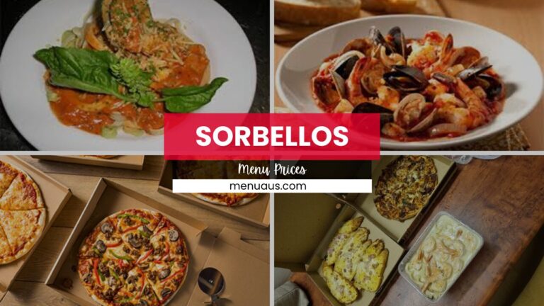 Sorbellos Menu Australia & Updated Prices 2025