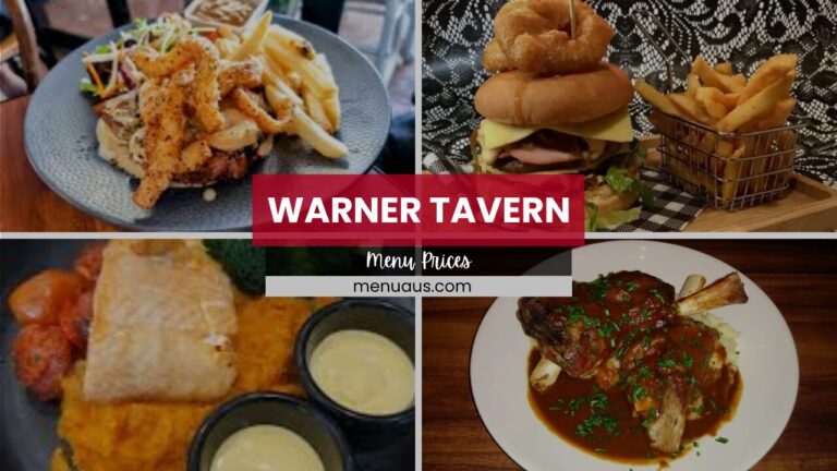 Warner Tavern Menu Australia & Updated Prices 2025