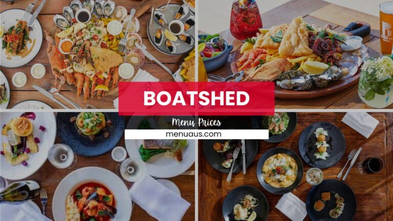 Boatshed Menu Australia & Updated Prices 2025