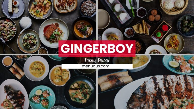 Gingerboy Menu Australia & Updated Prices 2025