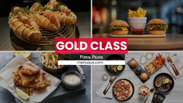 Gold Class Menu Australia & Updated Prices 2025