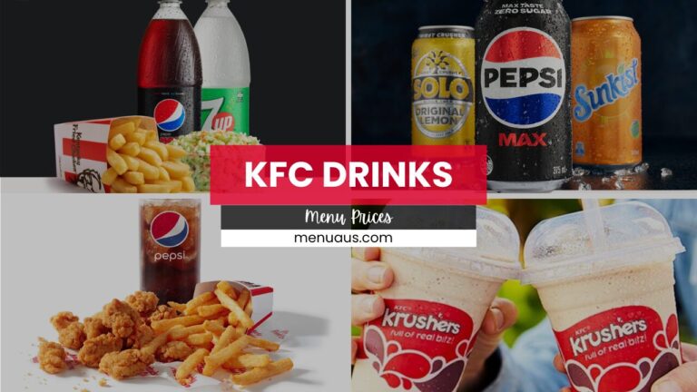 KFC Drinks Menu Australia & Updated Prices 2025