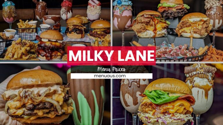 Milky Lane Menu Australia & Updated Prices 2025