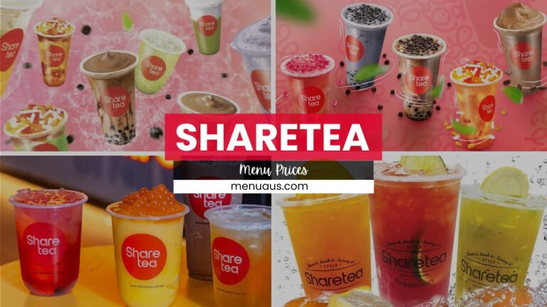 ShareTea Menu Australia & Updated Prices 2025